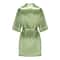 Sage Green Satin Silk Bridal Robe Plus Size Wedding Bathrobe For Bride Bridesmaids 15