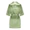 Sage Green Satin Silk Bridal Robe Plus Size Wedding Bathrobe For Bride Bridesmaids 8