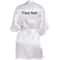 Personalized Faux Silk Bridal Robe With Custom Name Date Elegant Bride Bridesmaid Getting Ready 7