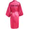 Personalized Faux Silk Bridal Robe With Custom Name Date Elegant Bride Bridesmaid Getting Ready 15