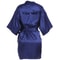 Personalized Faux Silk Bridal Robe With Custom Name Date Elegant Bride Bridesmaid Getting Ready 11