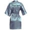 Personalized Faux Silk Bridal Robe With Custom Name Date Elegant Bride Bridesmaid Getting Ready 13