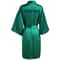 Personalized Faux Silk Bridal Robe With Custom Name Date Elegant Bride Bridesmaid Getting Ready 14