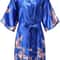 Bridal Bliss Silk Satin Floral Robe Short Satin Bridesmaid Robe For Weddings Getting Ready 8