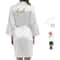 Gold Letter Satin Bridal Robe Short Wedding Kimono For Getting Ready 2