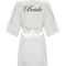 Gold Letter Satin Bridal Robe Short Wedding Kimono For Getting Ready 6