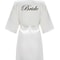 Gold Letter Satin Bridal Robe Short Wedding Kimono For Getting Ready 6