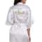 Gold Letter Satin Bridal Robe Short Wedding Kimono For Getting Ready 15