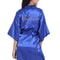 Gold Letter Satin Bridal Robe Short Wedding Kimono For Getting Ready 8