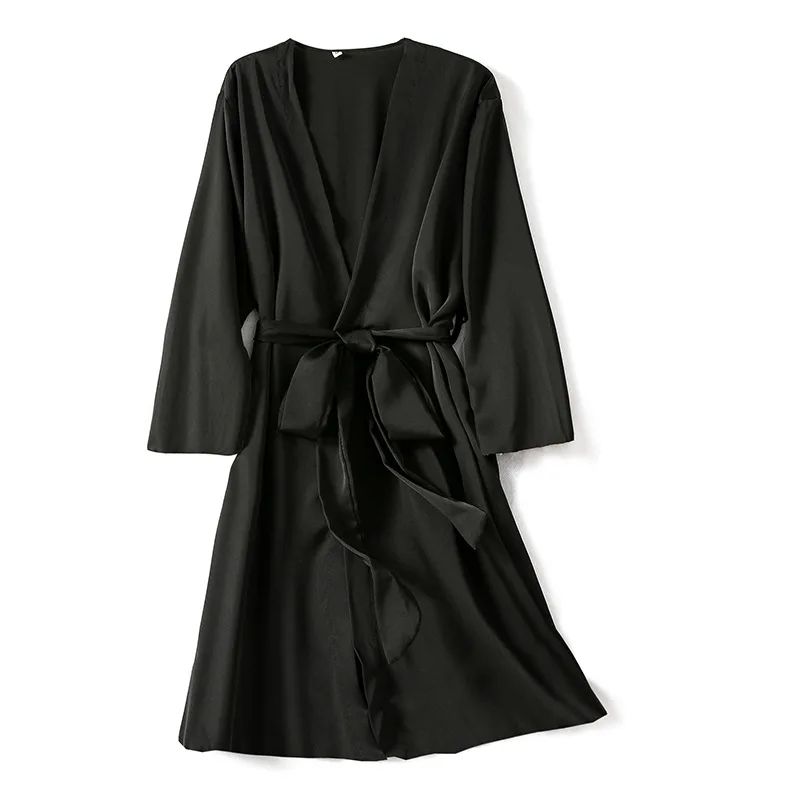 SilkEase Satin Kimono Robe Silky Satin Robe For Women Bridal Luxury Silk Nightgown Robe 7