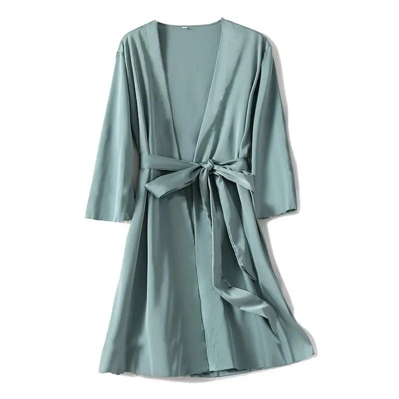 SilkEase Satin Kimono Robe Silky Satin Robe For Women Bridal Luxury Silk Nightgown Robe 8