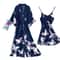 SilkLuxe 2Piece Satin Pajama Set With Robe For Women 1