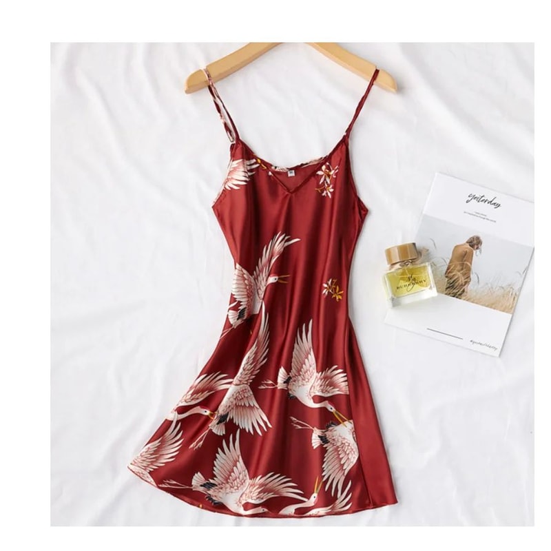 SilkLuxe 2Piece Satin Pajama Set With Robe For Women 8