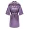 Elegant Satin Bridal Party Robe Short Silk Bridesmaid Bride Getting Ready Robe 12