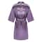 Elegant Satin Bridal Party Robe Short Silk Bridesmaid Bride Getting Ready Robe 13
