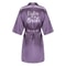 Elegant Satin Bridal Party Robe Short Silk Bridesmaid Bride Getting Ready Robe 15