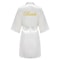 Elegant Satin Bridal Party Robe Short Silk Bridesmaid Bride Getting Ready Robe 4