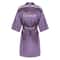 Elegant Satin Bridal Party Robe Short Silk Bridesmaid Bride Getting Ready Robe 7