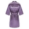 Elegant Satin Bridal Party Robe Short Silk Bridesmaid Bride Getting Ready Robe 9