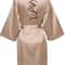 Womens Satin Kimono Robe Short Printed SilkFeel Wrap For Bridal Prep Lounging 11