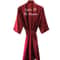 Burgundy Satin Bridal Robe For Weddings Bridesmaids Silky Kimono Bathrobe 1
