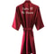 Burgundy Satin Bridal Robe For Weddings Bridesmaids Silky Kimono Bathrobe 1
