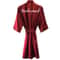 Burgundy Satin Bridal Robe For Weddings Bridesmaids Silky Kimono Bathrobe 5