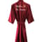Burgundy Satin Bridal Robe For Weddings Bridesmaids Silky Kimono Bathrobe 7