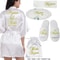 Personalized Bridal Satin Robe Custom Bride And Bridesmaid Getting Ready Robe 5