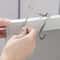 Silver Seamless Adhesive Wall Hook No Drill Metal Hook For Kitchen Bathroom Storage 4