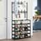 Entryway Coat Rack Hall Tree With Shoe Storage Iron Shoe Jacket Organizer 2