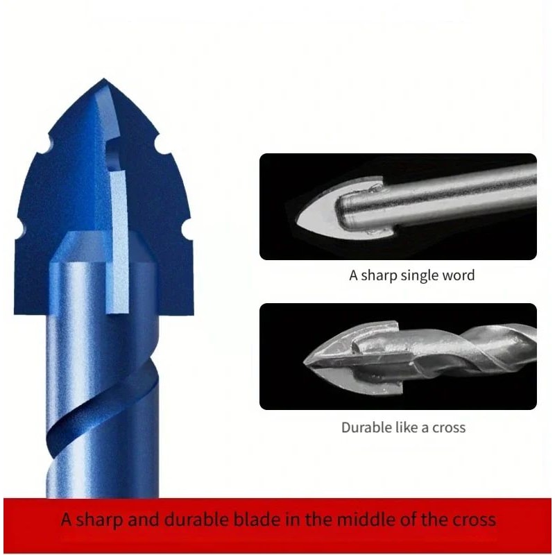 ProCut 4Edge Diamond Drill Bit Set For Ceramic Glass Metal 5