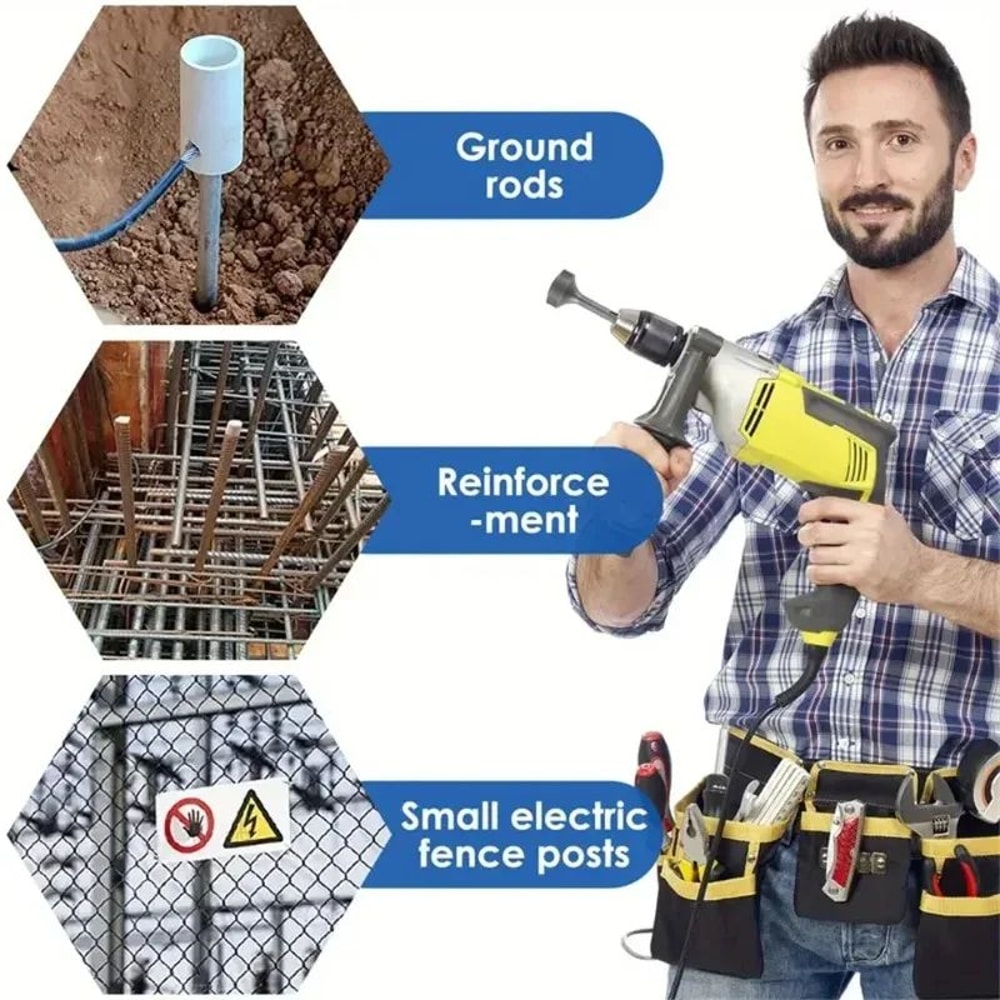 HeavyDuty 85mm Ground Rod Driver Bit For Rotary Hammer Drills 1