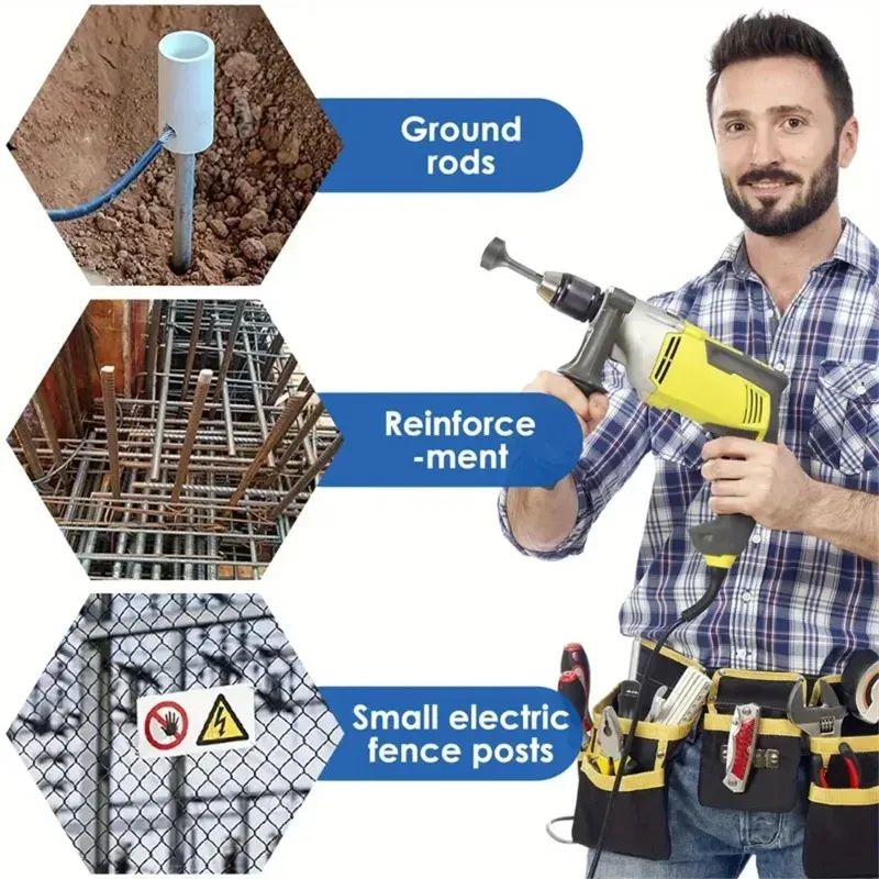 HeavyDuty 85mm Ground Rod Driver Bit For Rotary Hammer Drills 1