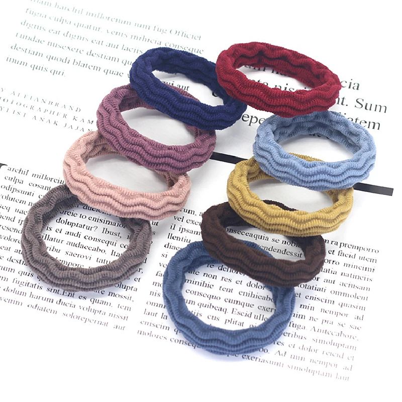 20Piece Jacquard Hair Ties For Women High Elastic No Damage Ponytail Holders 6
