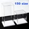ClearGuard Acrylic Display Case Box With White Base Transparent Dustproof Showcase For Collectible 0