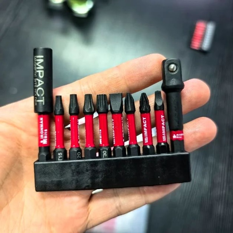 50Piece Impact Driver Bit Set With S2 Steel Storage Case 0