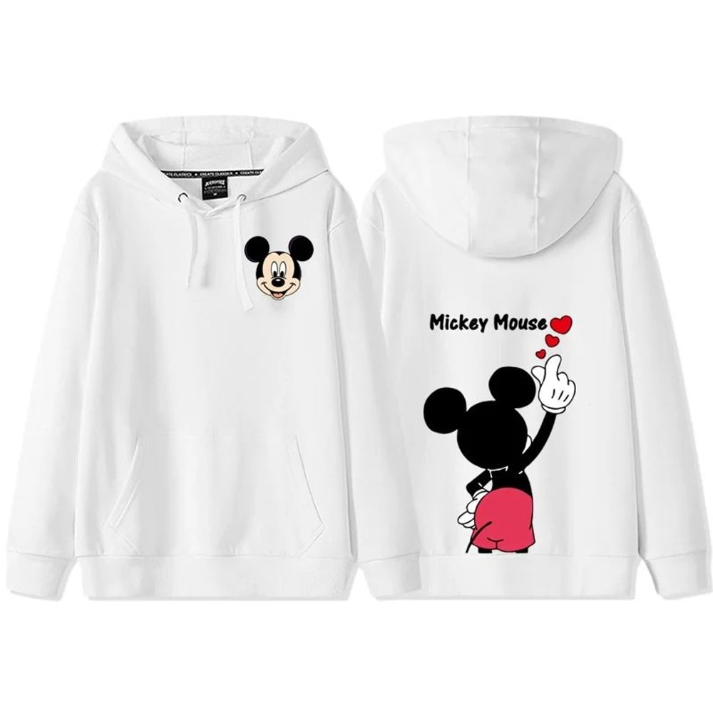 Donald Daisy Cozy Couple Hoodie Disney Cartoon Fleece Sweatshirt For Women 0