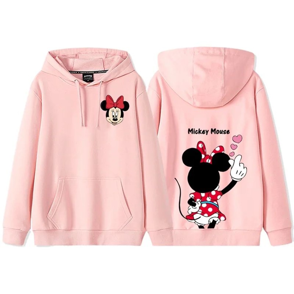 Donald Daisy Cozy Couple Hoodie Disney Cartoon Fleece Sweatshirt For Women 9