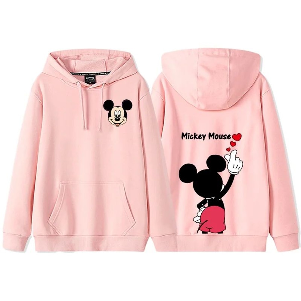 Donald Daisy Cozy Couple Hoodie Disney Cartoon Fleece Sweatshirt For Women 3