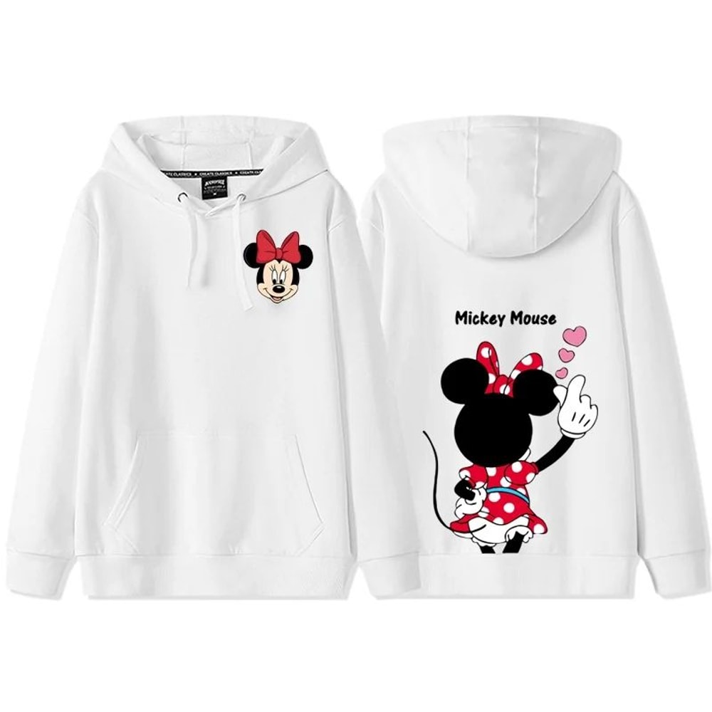 Donald Daisy Cozy Couple Hoodie Disney Cartoon Fleece Sweatshirt For Women 6
