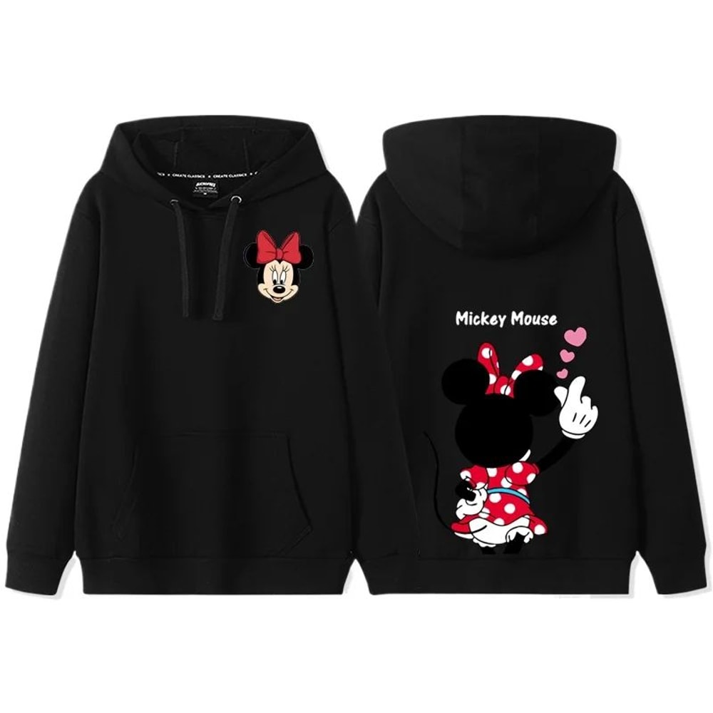 Donald Daisy Cozy Couple Hoodie Disney Cartoon Fleece Sweatshirt For Women 7