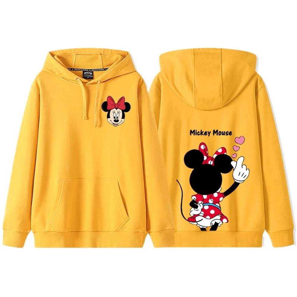 Donald Daisy Cozy Couple Hoodie Disney Cartoon Fleece Sweatshirt For Women 8