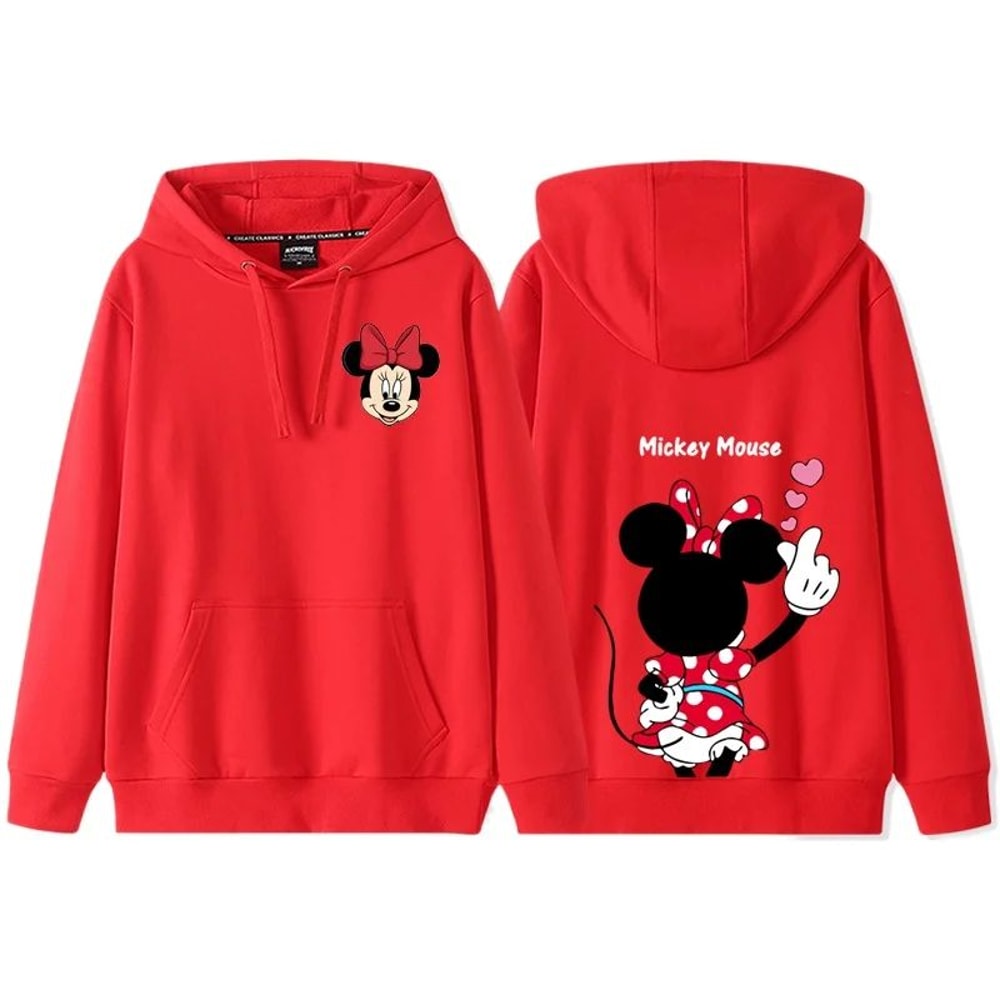 Donald Daisy Cozy Couple Hoodie Disney Cartoon Fleece Sweatshirt For Women 11