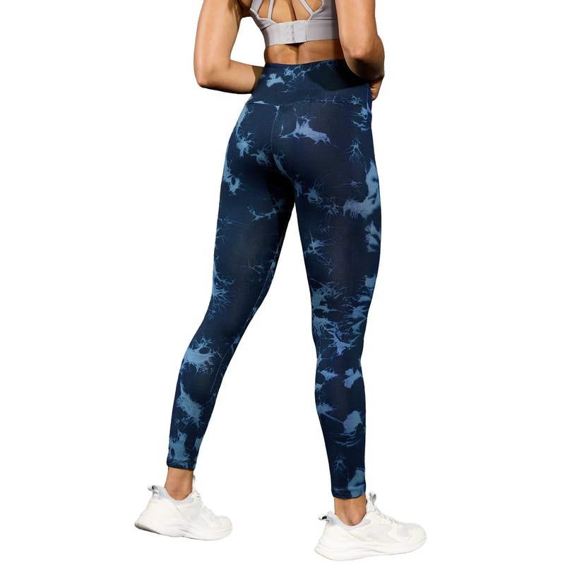 Super Soft High Waisted Tie Dye Leggings Seamless Push Up Yoga Pants For Women 9