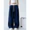 Y2K Gothic Wide Leg Cargo Pants For Women Adjustable Drawstring Streetwear Trousers 4