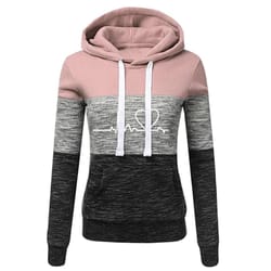 color block womens tracksuit set – hooded sweatshirt & jogger pants activewear (s–3xl)