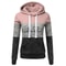 Color Block Womens Tracksuit Set Hooded Sweatshirt Jogger Pants Activewear S3XL 4