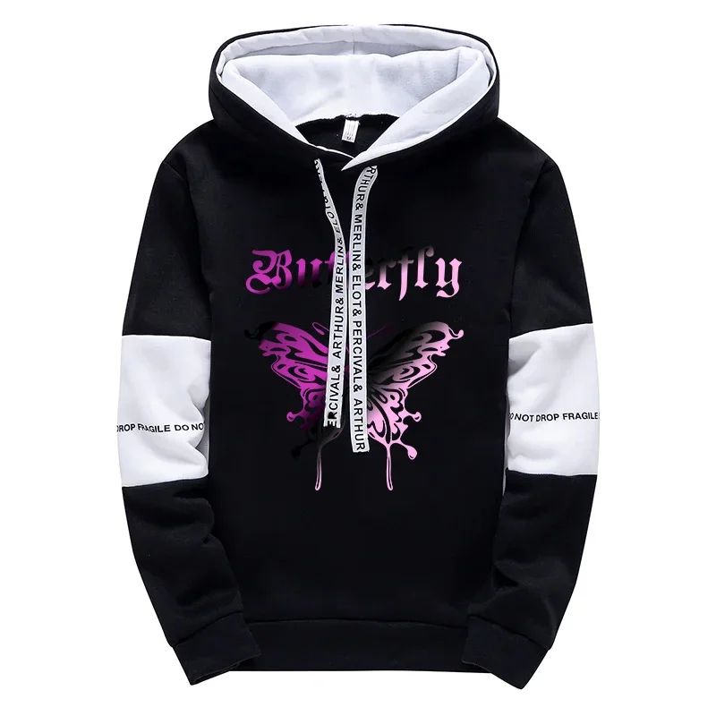 Urban Muse Oversized Y2K Hoodie Coat Korean Style Letter Print Sweatshirt 2