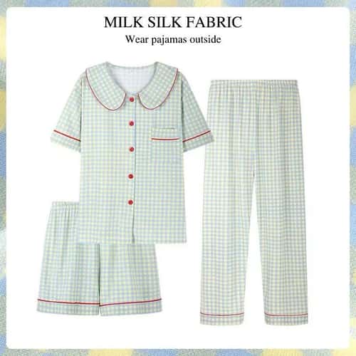 Cozy Chic 3-Piece Plaid Pajama Set for Women – Soft Winter Loungewear with Cardigan